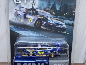 MGT01185-BL - Mini GT - 1:64 Nissan LB-Super Silhouette S15 SILVIA #555 Team MINI GT Liberty Walk 2025 Formula Drift Halloween Special (Blister Pack) (7cm Long)