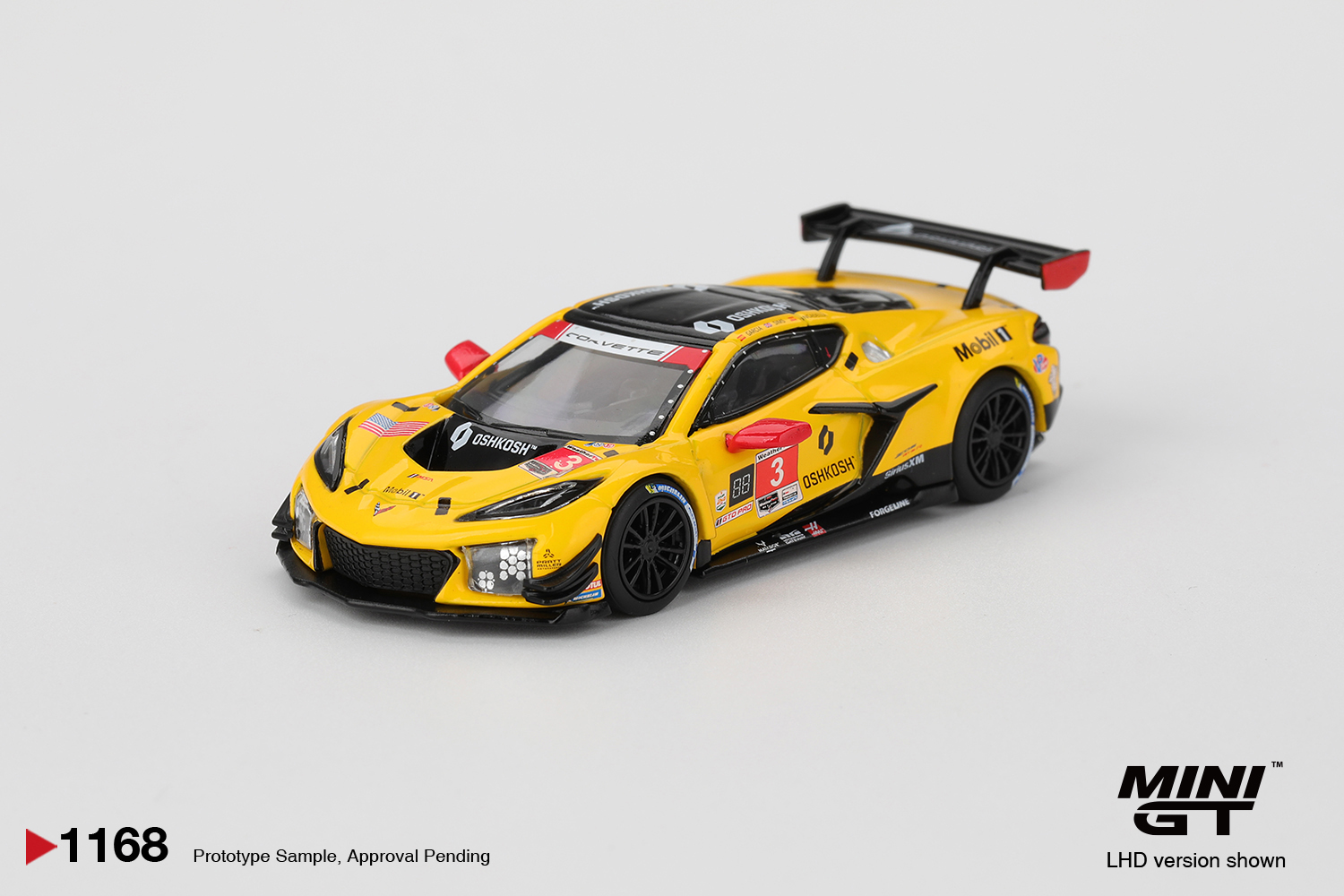 MGT01168-L- Mini GT - 1:64 Chevrolet Corvette Z06 GT3.R #3 Corvette Racing by Pratt Miller Motorsports 2025 IMSA Daytona 24 Hrs (7cm Long)