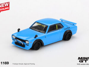 MGT01169-R - Mini GT - 1:64 Nissan LB★Works HAKOSUKA Baby Blue (7cm Long)