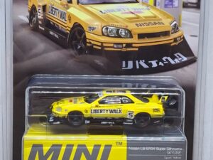 MGT01182-BL - Mini GT - 1:64 Nissan LB-ER34 Super Silhouette SKYLINE Sport Yellow (Blister Pack) (7cm Long)