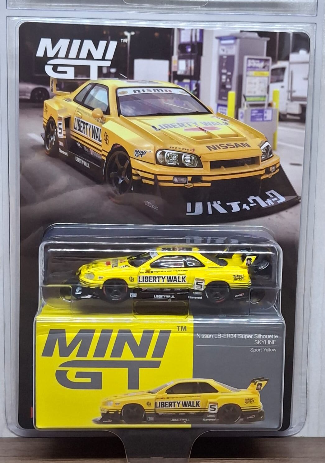 MGT01182-BL - Mini GT - 1:64 Nissan LB-ER34 Super Silhouette
