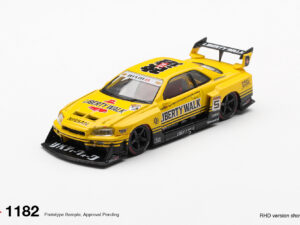 MGT01182-R - Mini GT - 1:64 Nissan LB-ER34 Super Silhouette SKYLINE Sport Yellow (7cm Long)