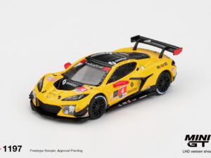 MGT01197-L- Mini GT - 1:64 Chevrolet Corvette Z06 GT3.R #4 Corvette Racing by Pratt Miller Motorsports 2025 IMSA Daytona 24 Hrs (7cm Long)