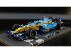 PMA117061801 – Minichamps 1:18 Renault F1 Team R26 - Fernando Alonso - World Champion - 2nd Brazil 2006 (25cm Long Resin Model)