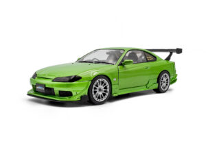 S1812203 – Solido 1:18 Nissan Silvia S15 Spec R Aero Solido Works - Metallic Green - 1999 - (24cm Long)