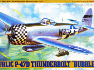 Tam61090 – Tamiya 1:48 Republic P-47D Thunderbolt "Bubbletop" (plastic Model Building Kit - 23cm Long)