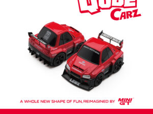 MGT-QZ00402-BL - Mini GT - 1:64 Nissan LB-ER34 Super Silhouette SKYLINE Red/Black (QubeCarz - Blister Pack) (5cm Long)
