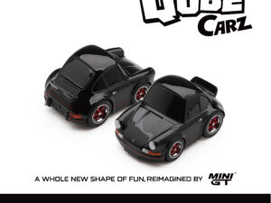 MGT-QZ00702-BL - Mini GT - 1:64 Porsche 911 Carrera RS 2.7 Black/Red (QubeCarz - Blister Pack) (5cm Long)