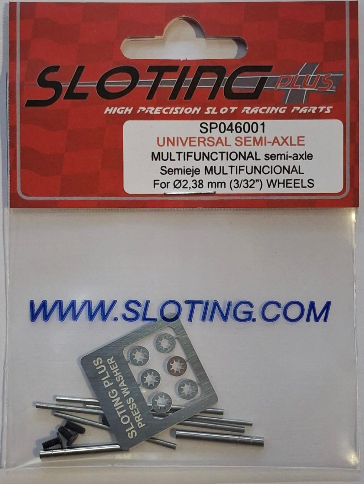 SP046001 - Sloting Plus - Universal & Multifunctional Semi-Axle for Ø2.38mm (3/32´´) Wheels - Image 2