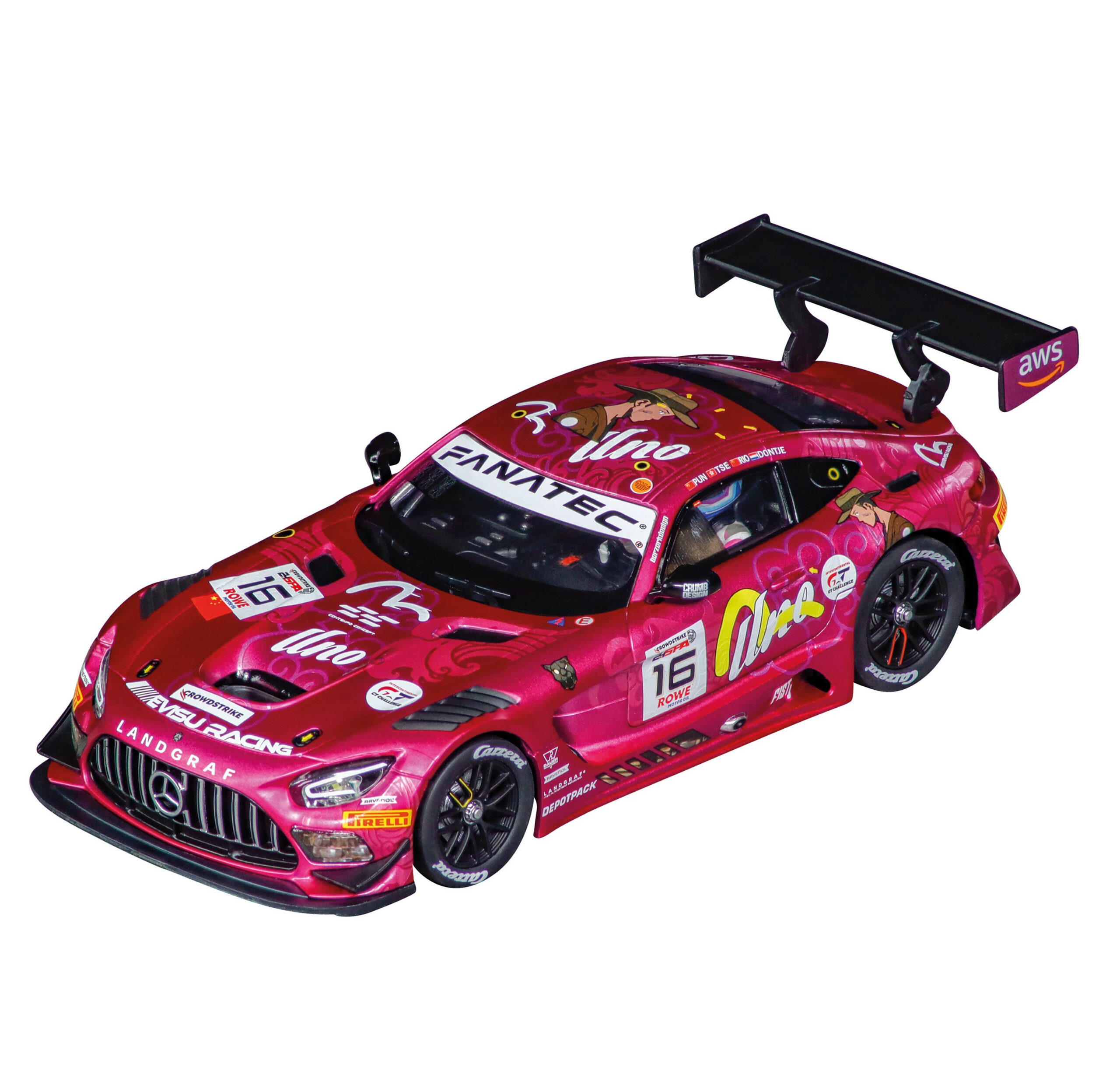 Car27818 - Carrera EVOLUTION 1:32 Mercedes-AMG GT3 Evo Uno Racing Team Landgraf #16 24H Spa 2024