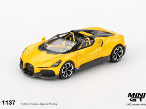MGT01137-L - Mini GT - 1:64 Bugatti W16 Mistral Yellow (7cm Long)